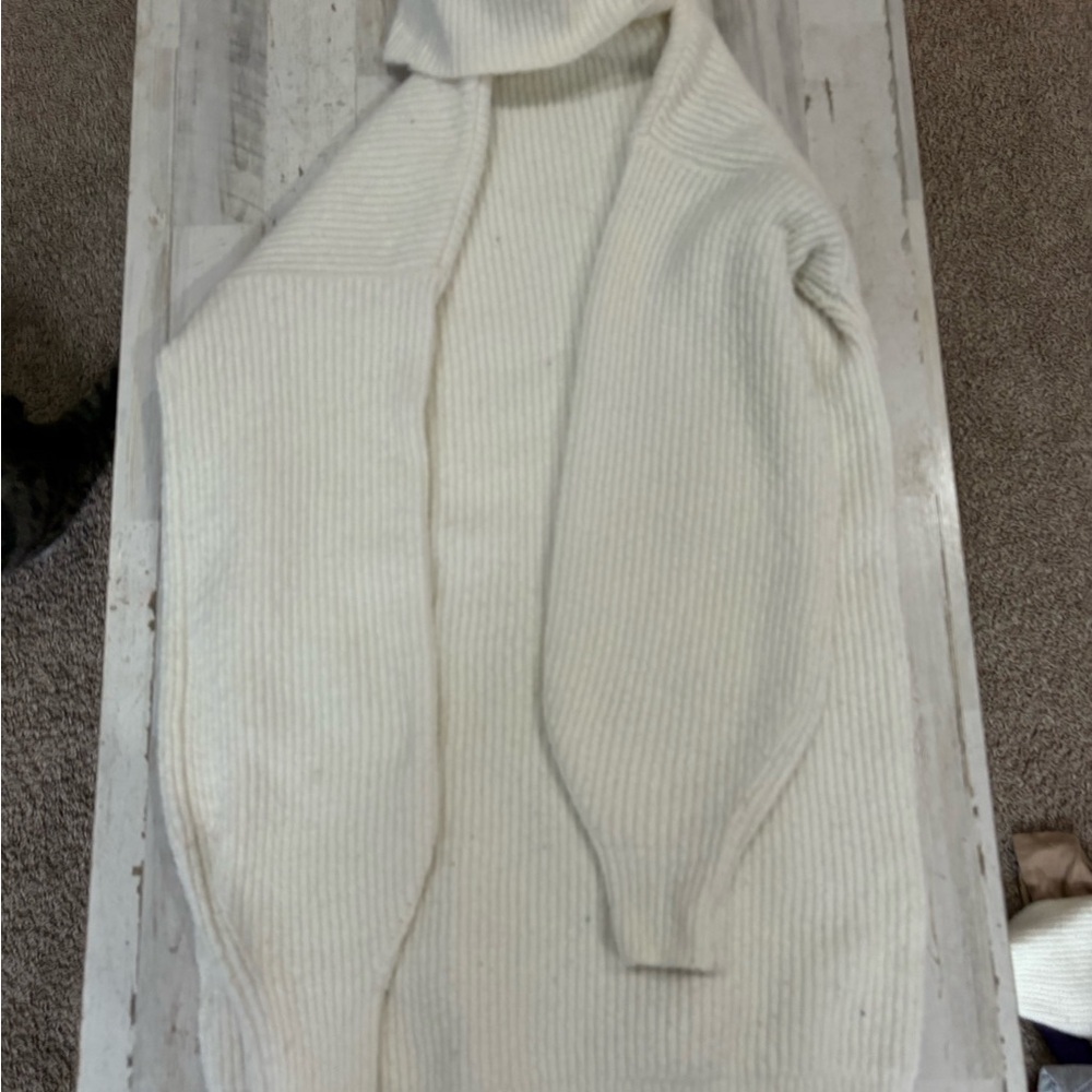 Hollister Cream Cardigan Dress with Cozy Knit